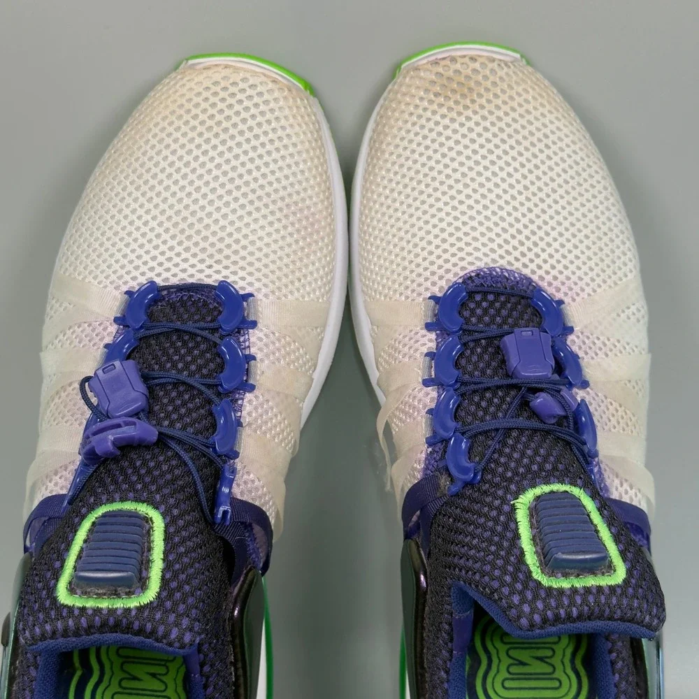 Nike Shox Gravity Fusion Violet Womens 9.5 9 1/2 Running‎ Shoes White Sneakers